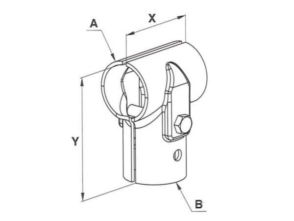 MORSETTO A FILO APERTO 2"X1"1/2 - immagine 2