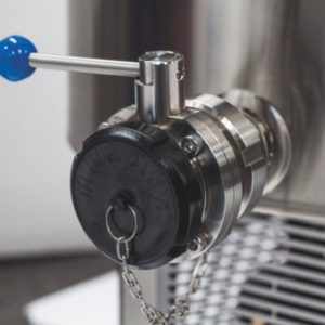 Valvola a farfalla - Seracinesca inox, maschio girella DN 52 + femmina DN 52 - Import Milkplan