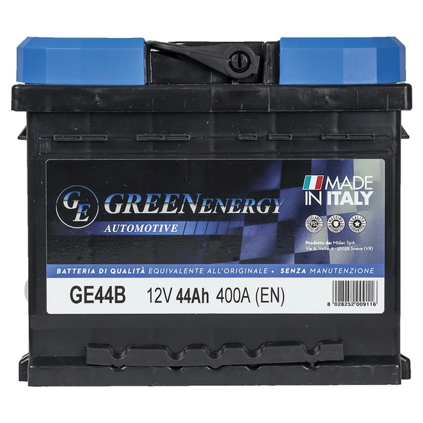 Batteria al piombo 12 volts 44 ah