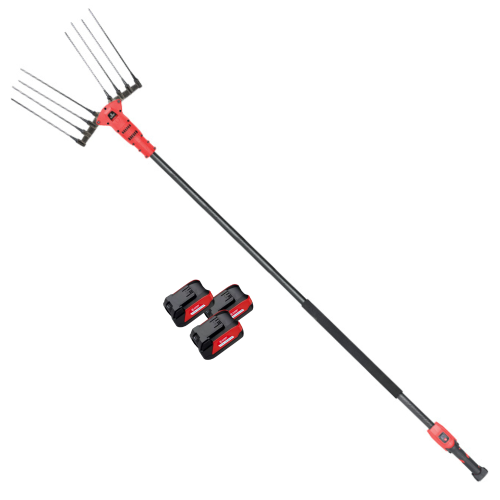 ABBACCHIATORE OLIMPO 23-56 AT 3 batterie 21 volts - 5 Ah - ASTA TELESCOPICA allungabile da mt. 2,25 fino a 3,1 mt.