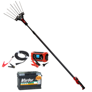 ABBACCHIATORE OLIVE A BATTERIA BLUE BIRD "EGEO 23-50 ASTA telescopica MOVIMENTO OSCILLATORIO LATERALE + KIT BATTERIA & CARICA BATTERIA