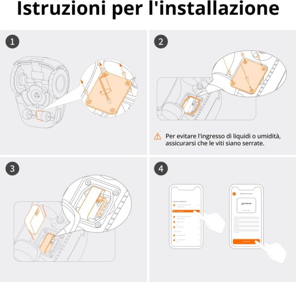 Navimow Access+ 4G Modulo, necessario per la connettività 4G e la protezione antifurto, accessorio per robot tagliaerba Navimow i105E, i108E - immagine 3