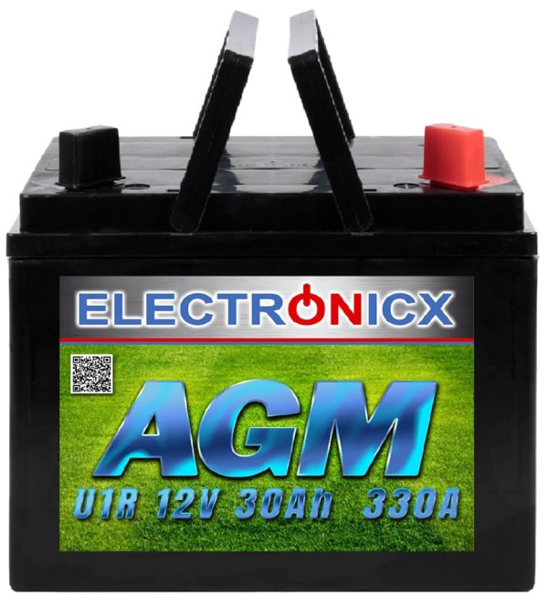 Batteria trattorino rasaerba 12 VOLTS - 30 Ah AGM, per tosaerba batteria 30 Ah - SX
