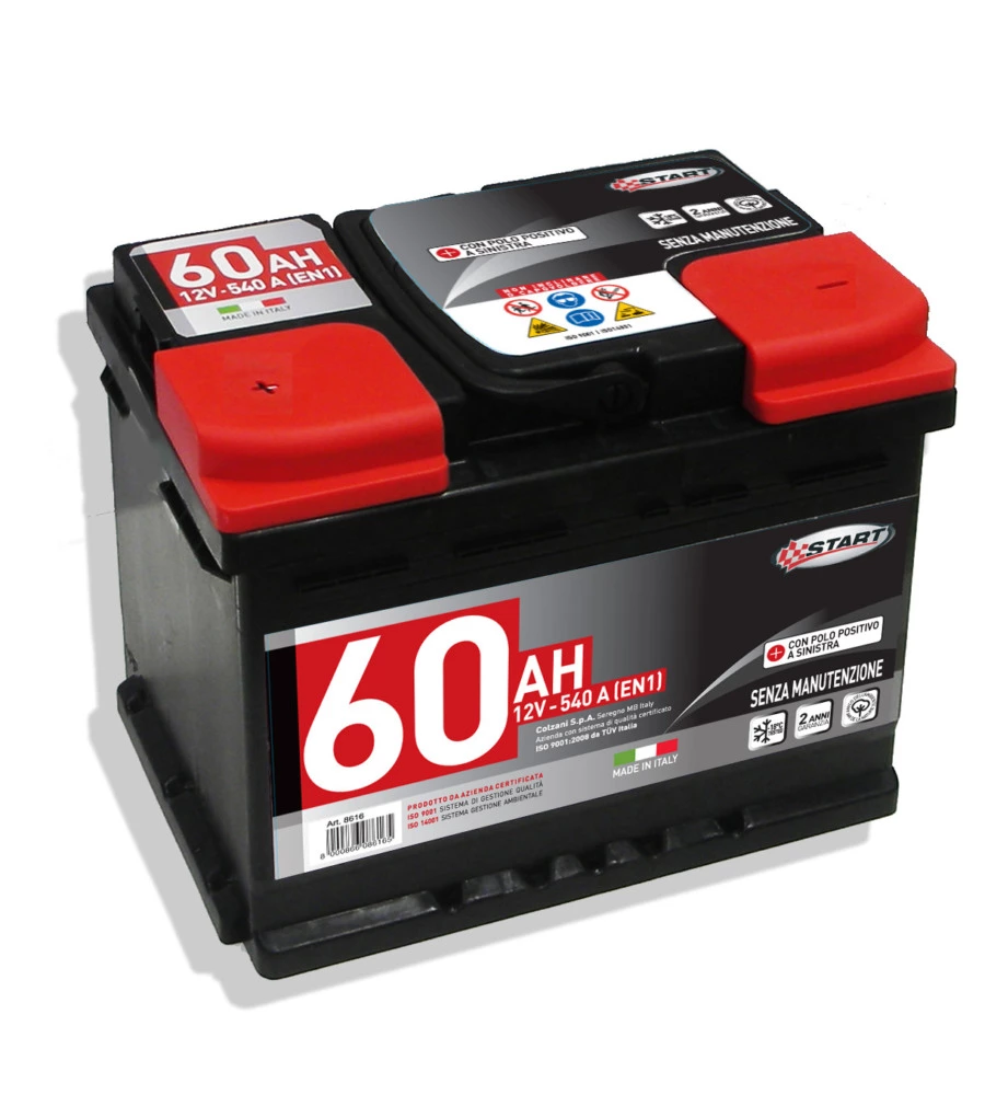 Batteria al piombo 12 volts 60 ah