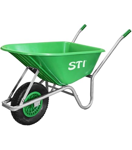 Carriola telaio in alluminio, Margherita con vasca ABS da 100 Lt. Verde