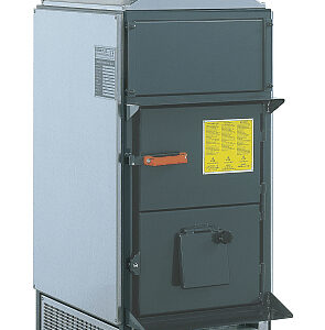 GENERATORE D'ARIA CALDA A LEGNA, CON FORNO INOX, DA 500 metri cubi