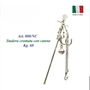 STADERA NICHELATA con CATENA KG. 60
