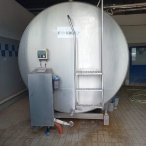 Frigo latte Frigomilk, lt.  100 - Ovale - Ellittico, completo di motore e gruppo raffreddamento