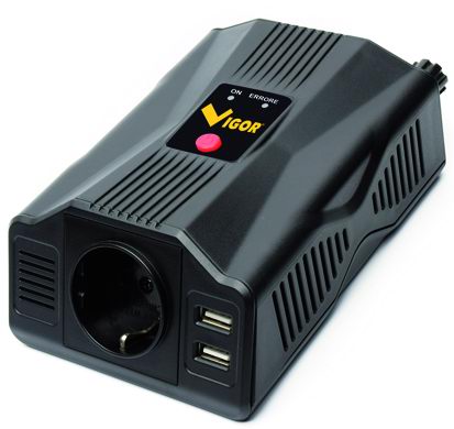 INVERTER VIGOR V-I, crea corrente 220 volts da una presa 12 volts - 200 WATTS di potenza - immagine 5